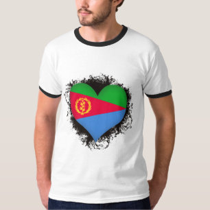 Camiseta Vintage eu amo Eritrea