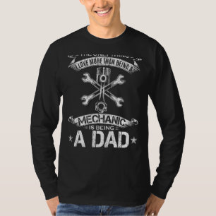 Camiseta Vintage, Eu Amo Mais Do Que Ser Mecânico.