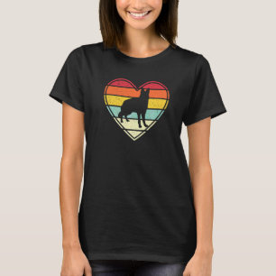 Camiseta Vintage Eu Amo Meu Pastor Alemão Meninos Retro GSP