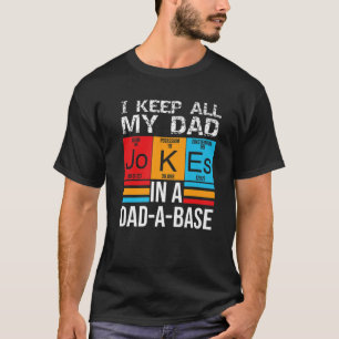 Camiseta Vintage Eu Guardo Todas As Minhas Piadas Pais Em U