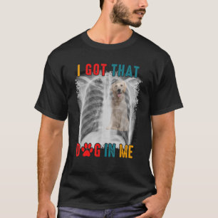 Camiseta Vintage Eu Tenho Cachorro Bonito Raio X do Hallowe