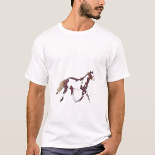 Camiseta Vintage EUA Flag American American Paint Horse Rid