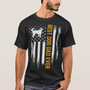 Camiseta Vintage EUA Melhor Pai de Cachorro Poodle American