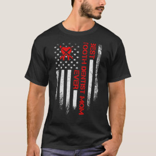 Camiseta Vintage, EUA, Sinalizador Americano, Melhor Dentis