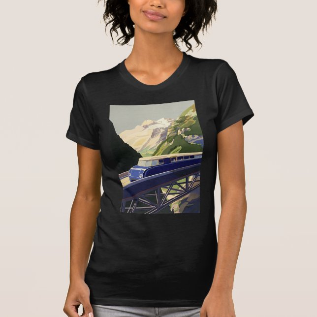 Camiseta Vintage Europe Rail Viagem (Frente)