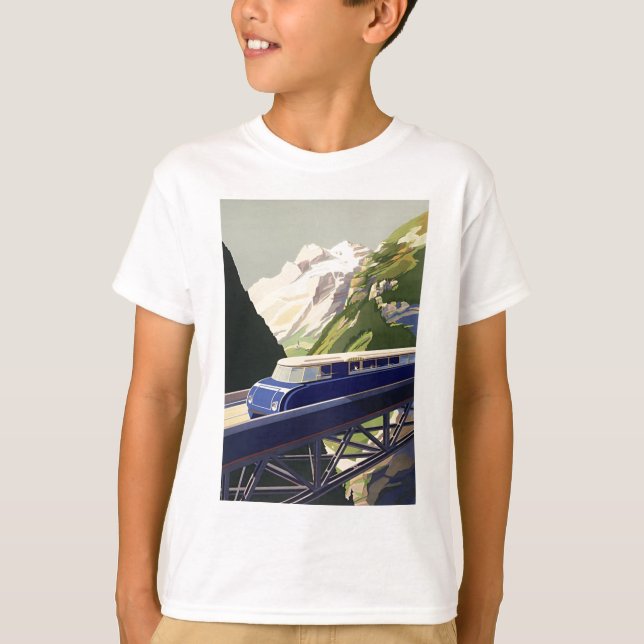 Camiseta Vintage Europe Rail Viagem (Frente)