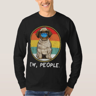 Camiseta Vintage Ew Pessoas Shih Tzu Dog Vestindo máscara f