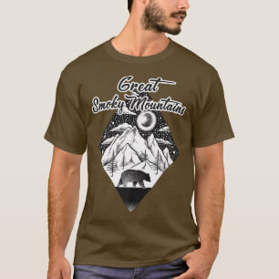 Camiseta Vintage Excelente Mountain Night Sky Wild Bear1