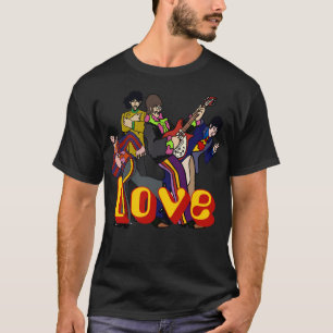 Camiseta Vintage Fab 60 Cartoon Pepper Love Banda