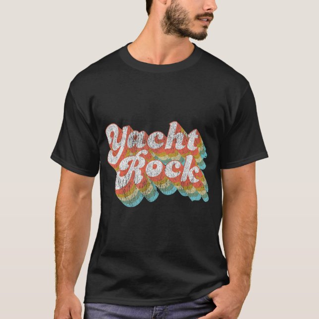 Camiseta Vintage Fade Yacht Rock Party Boat Bebendo (Frente)