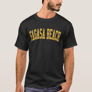 Camiseta Vintage Fagasa Praia Afetou Estilo de Variação Dou