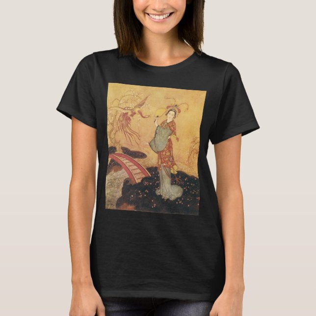 Camiseta Vintage Fairy Tale Princess Badoura, Edmund Dulac (Frente)