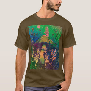Camiseta Vintage Fairycore Mushroom Fairy Grunge Academia A
