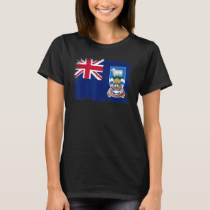 Camiseta Vintage Falkland Malvinas Flag Falkland Is