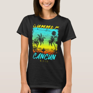 Camiseta Vintage Family Vacage Mexico Summer Cancun Beach