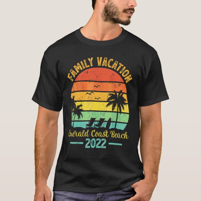 Camiseta Vintage Family Vacation 2022 — Costa Esmeralda da  (Frente)