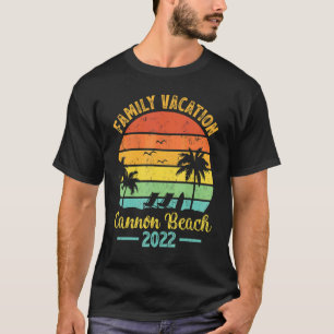 Camiseta Vintage Family Vacation 2022 Oregon Cannon Beach
