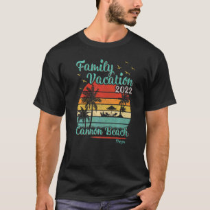 Camiseta Vintage Family Vacation 2022 Oregon Cannon Beach