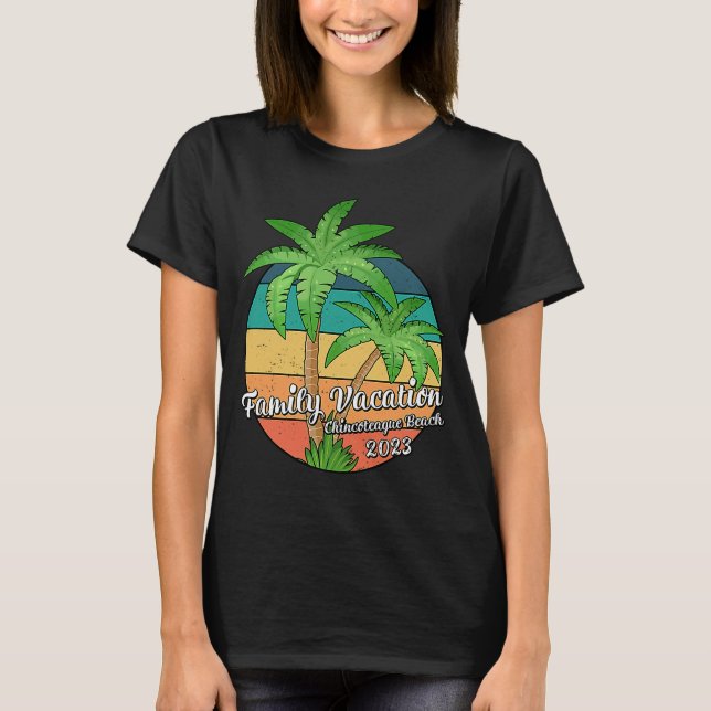 Camiseta Vintage Family Vacation 2023 Virginia Chincoteague (Frente)