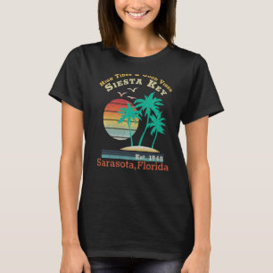 Camiseta Vintage Family Vacation Viagem Florida Siesta Key