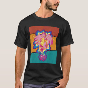 Camiseta Vintage Fantasy Game Role Jogando Dice Dragon 1