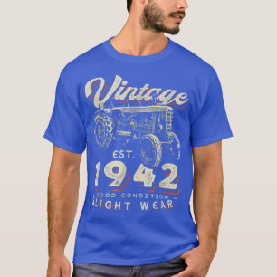 Camiseta Vintage Farmer Trator estabeleceu 1942 Nascimento