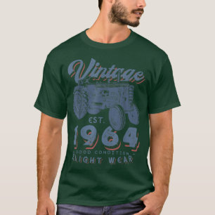 Camiseta Vintage Farmer Trator estabeleceu 1964 58º Nascime