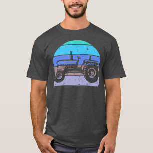 Camiseta Vintage Farmer Trator Retro Farmador Trator Silhou