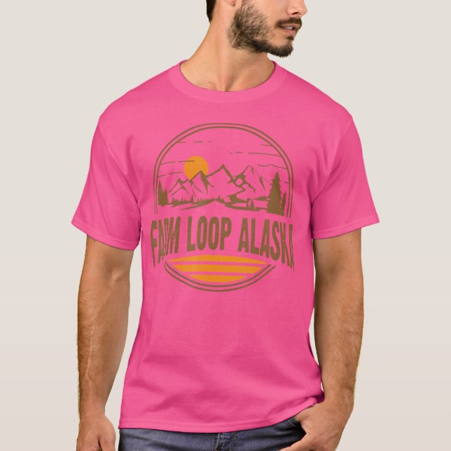 Camiseta Vintage Fazenda Loop Alaska Montking Souvenir (Frente)
