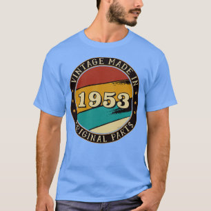 Camiseta Vintage Feita Em 1953 Partes Originais