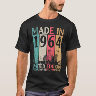 Camiseta Vintage Feita Em 1964 Ltd, Edição De 58 Anos De Se