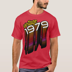 Camiseta Vintage feita em 1979, Presente de Ano Retroativo