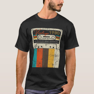 Camiseta Vintage Feita Em 1980 41º Dia Oferece 41 Quarenten