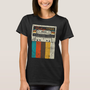Camiseta Vintage feita em 1982 38th Bithday GIft 38 Anos Ol