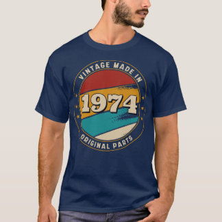 Camiseta Vintage feita no Crachá retrô de 1974