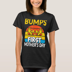 Camiseta Vintage Feliz dia de as mães Bump First Pregancy A