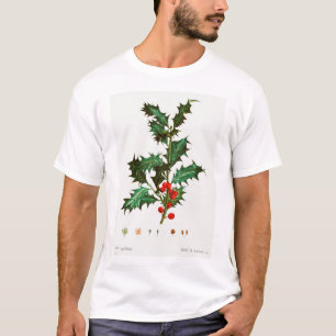 Camiseta Vintage Feliz Natal Holly Mistletoe