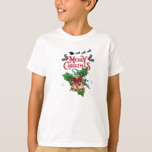 Camiseta Vintage Feliz Natal Jingle Bells e Papais noeis Do