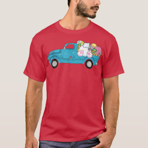 Camiseta Vintage Felz pascoa Pickup Truck Bunny Egmen W