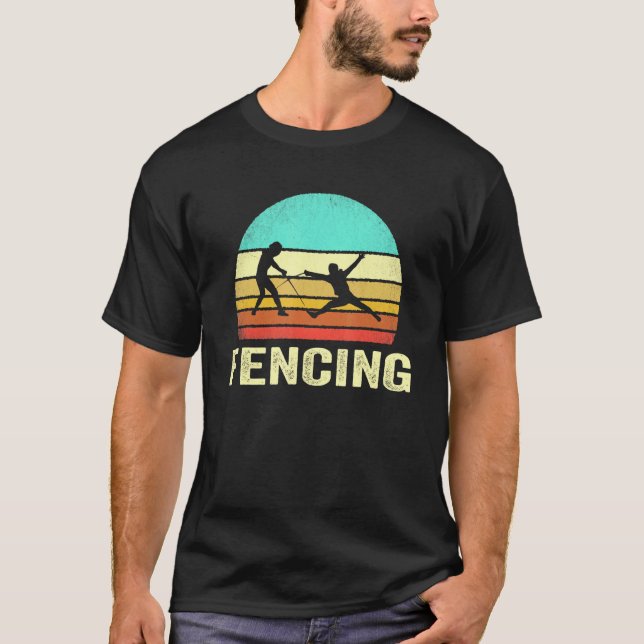 Camiseta Vintage Fencer Sunset (Frente)