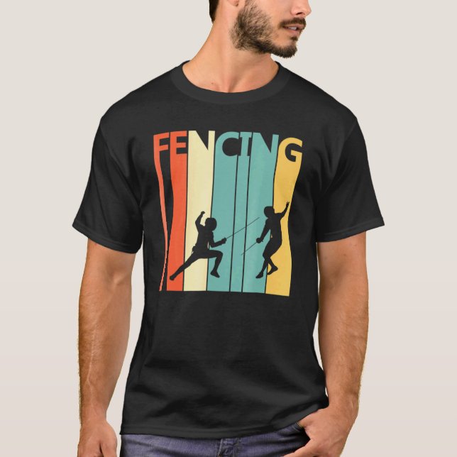 Camiseta Vintage Fencing Christmas (Frente)