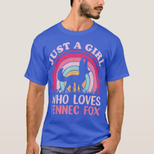 Camiseta Vintage Fennec Fo Lover Apenas Uma Menina Que Ama 