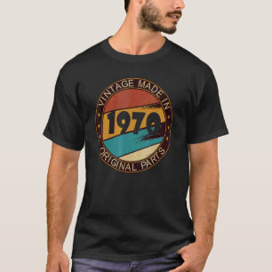 Camiseta Vintage Fez 1970 Partes Originais Legal Aniversári