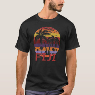 Camiseta Vintage Fiji Summer Beach Viagem
