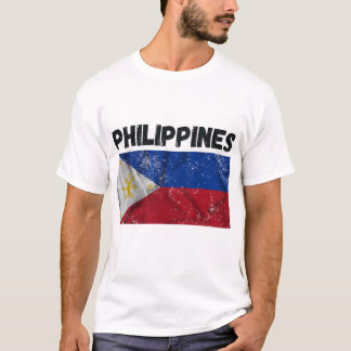 Camiseta Vintage Filipinas Flag Pride