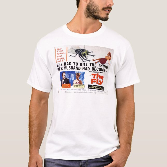 Camiseta "Vintage Film poster-The Fly" (Frente)