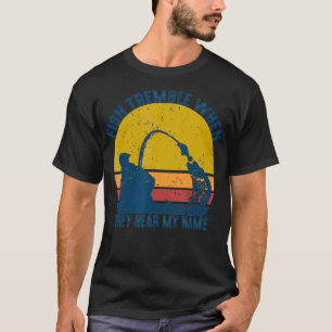 Camiseta Vintage Fish Tremble Quando Ouvem Meu Nome Engraça
