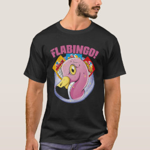 Camiseta Vintage Flabingo Flamingo Bingo Para O Jogador De
