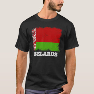 Camiseta Vintage Flag Belarus País Retro Flag Bielorrusso