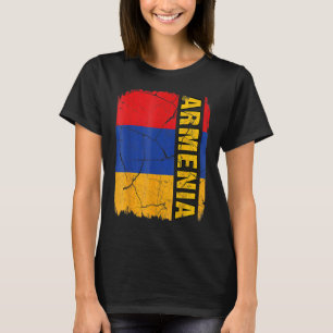 Camiseta Vintage Flag of Armênia Love Your Country (Bandeir